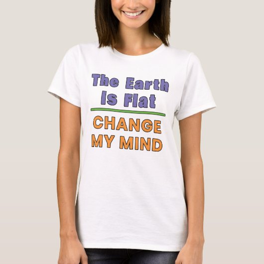 Platte Aarde T-shirt (Voorkant)