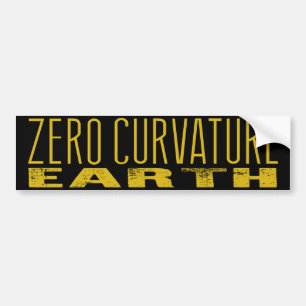 Platte Aarde (Zero Curvature Earth) Bumpersticker