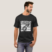 Platte baan Motorfiets Dirt Track Speedway T-shirt (Voorkant volledig)
