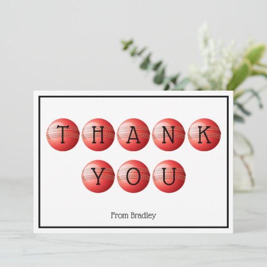 Platte bedankkaart (Staand voorkant)