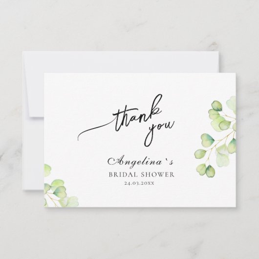 Platte bedankkaart (Voorkant)