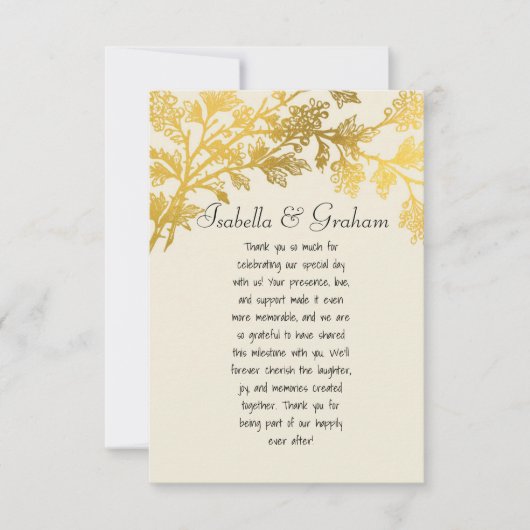 Platte bedankkaart (Voorkant)