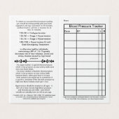 Platte bloeddrukmeter 2021 visitekaartjes (Buitenkant ongevouwen)