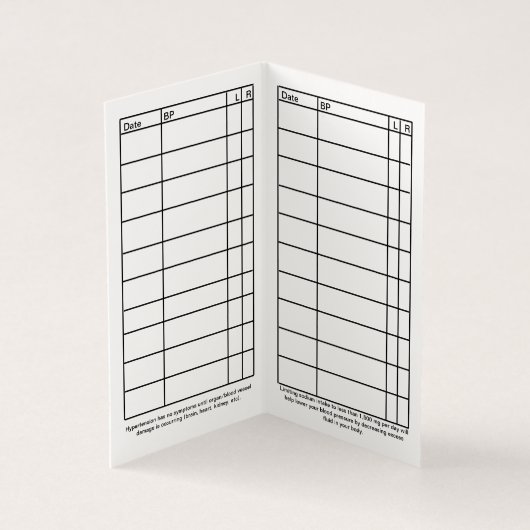 Platte bloeddrukmeter 2021 visitekaartjes (Binnen)