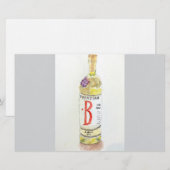 Platte briefkaart, Fancy olie Briefpapier (Voorkant / Achterkant)