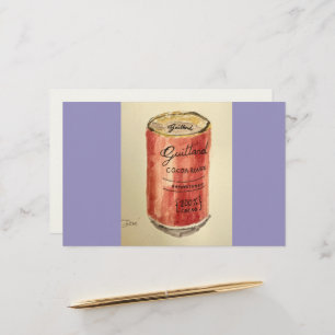 platte cacaokaart briefpapier