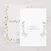 Platte Dankkaart Bedankkaart (Voorkant / Achterkant)