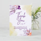 Platte Dankkaart Bedankkaart (Staand voorkant)