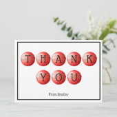 Platte Dankkaart Bedankkaart (Staand voorkant)