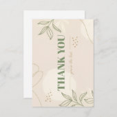 Platte Dankkaart Bedankkaart (Voorkant / Achterkant)