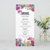 Platte Drinken menu Meadow Bloom collectie (Staand voorkant)
