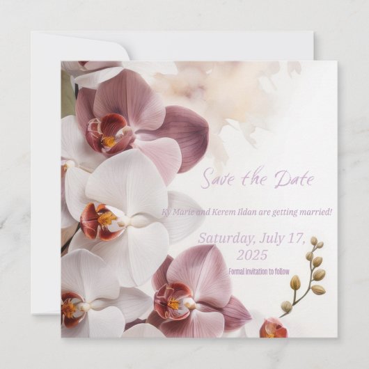 Platte Kaart Bewaar de datum (Voorkant)