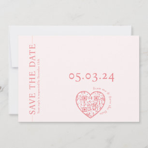 Platte kaart met haardvorm QR-code