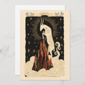 Platte kaart - Steenbok Celestial Zodiac Art (Voorkant / Achterkant)