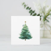 Platte kerstkaart (Staand voorkant)
