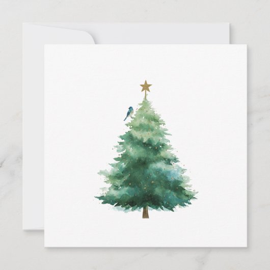 Platte kerstkaart (Voorkant)