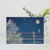 Platte Kerstkaart (Staand voorkant)