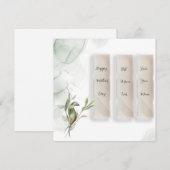 Platte kerstkaart  (Voorkant / Achterkant)