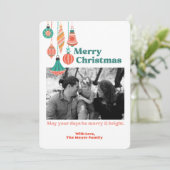 Platte kerstkaart (Staand voorkant)