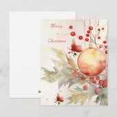 Platte kerstkaart (Voorkant / Achterkant)