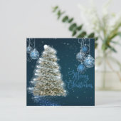 Platte Kerstkaart (Staand voorkant)