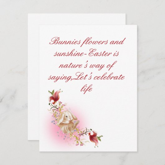 Platte kerstkaart  (Voorkant / Achterkant)