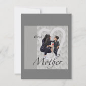Platte kerstkaart Gefeliciteerd met Moederdag aan Kaart (Voorkant)