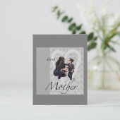 Platte kerstkaart Gefeliciteerd met Moederdag aan Kaart (Staand voorkant)