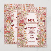 Platte Menu (Voorkant / Achterkant)