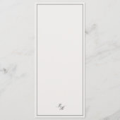 Platte Menu (Achterkant)