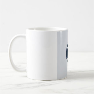 Platte Minimalistische Maanfase Mok - Diep Marineb