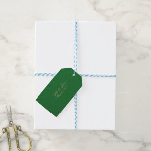 Platte Mint Groene Achtergrond – Huwelijksontwerp Cadeaulabel
