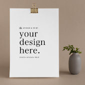 Platte papieren vel Uw ontwerp Upload 8,5" x 11"