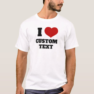Platte pictogram van het rode hart t-shirt