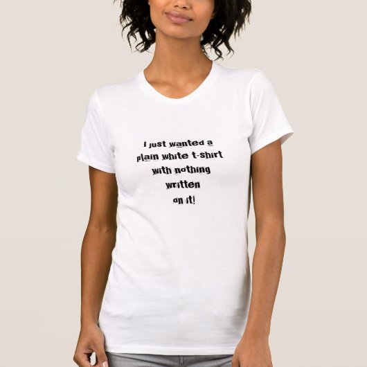 Platte, Quirky White T-Shirt Trending (Voorkant)