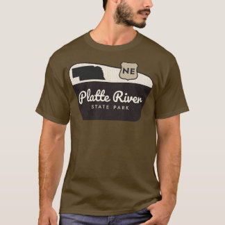 Platte River State Park Nebraska Welkomstbord T-shirt