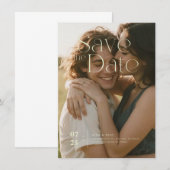 Platte Save The Date Kaart (Voorkant / Achterkant)