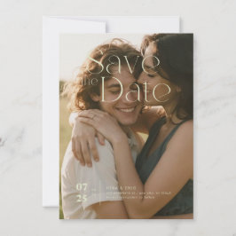 Platte Save The Date Kaart
