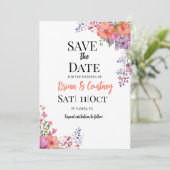 Platte Save The Date kaart (Staand voorkant)