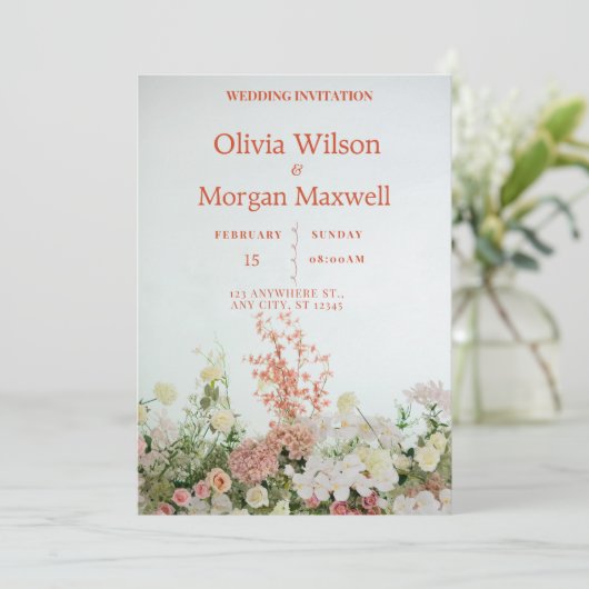 Platte Save the Date kaart (Staand voorkant)