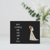 Platte Save The Date Kaart (Staand voorkant)