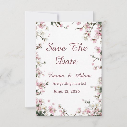 Platte Save The Date Kaart (Voorkant)