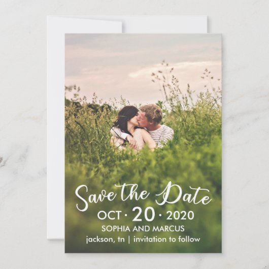 Platte Save the Date Kaart (Voorkant)