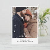 Platte Save The Date Kaart (Staand voorkant)