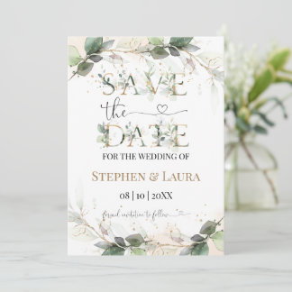 Platte Save The Date Kaart