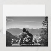 Platte Save The Date Kaart (Voorkant / Achterkant)