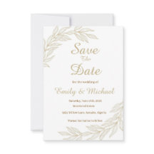 Platte Save The Date Kaart