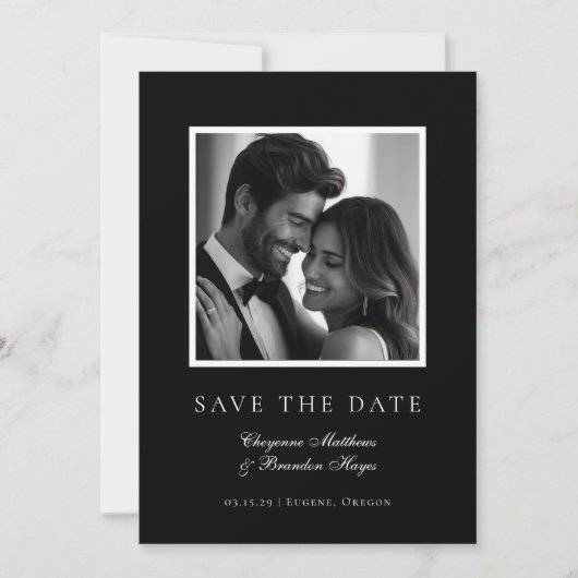 Platte Save The Date Kaart (Voorkant)