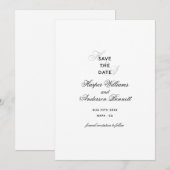 Platte Save The Date Kaart (Voorkant / Achterkant)