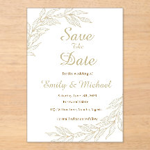 Platte Save The Date Kaart